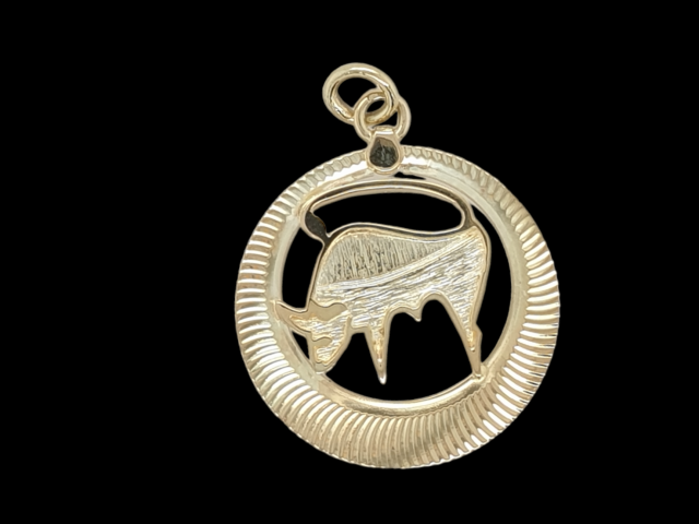 Gouden sterrenbeeldhanger Stier. Occasion. #27000