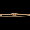 Gouden staaf broche met diverse diamantjes. #26988. - Afbeelding 2