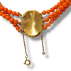 Bloedkoralen choker collier, occasion #27160 - Afbeelding 2