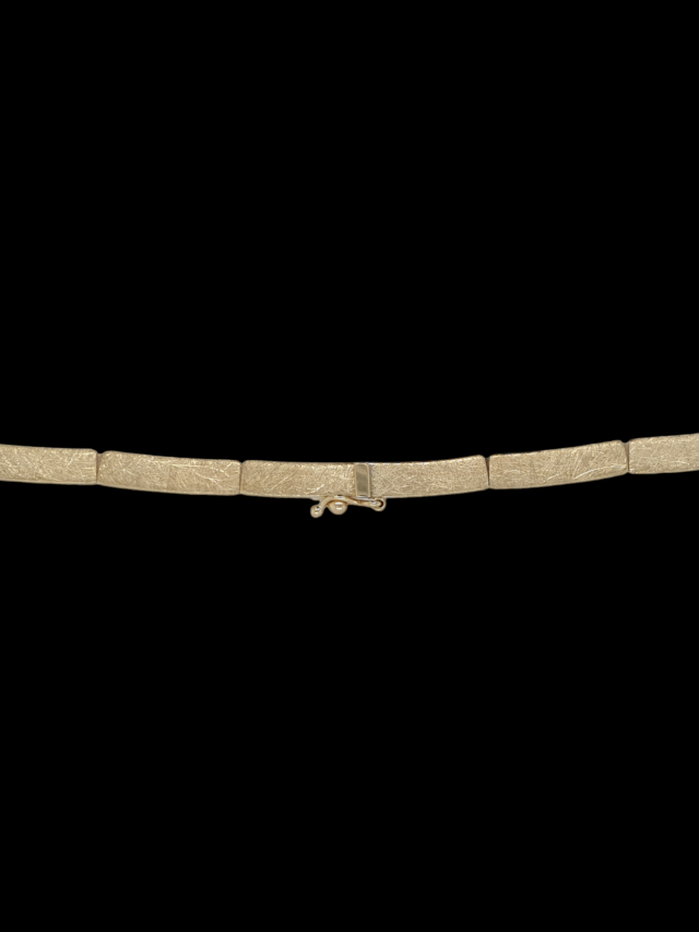 gouden chooker of collier of ketting. #27295. - Afbeelding 2