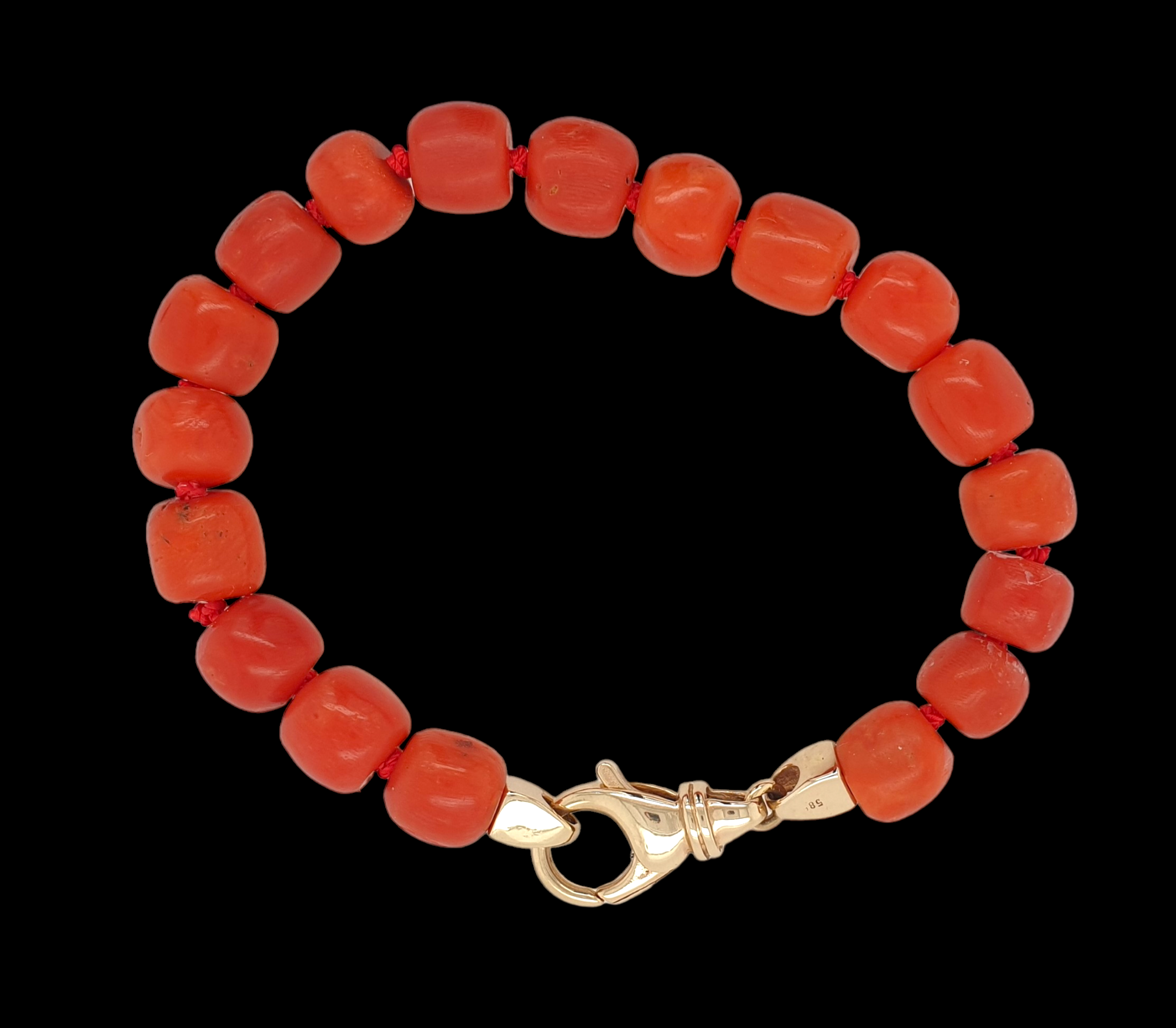 Bloedkoraal armband