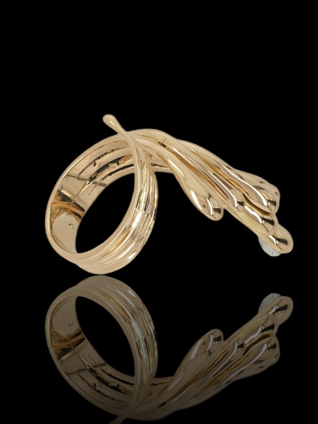 Geelgouden fantasie ring, occasion #27323 - Afbeelding 3