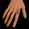 Geelgouden fantasie ring, occasion #27323