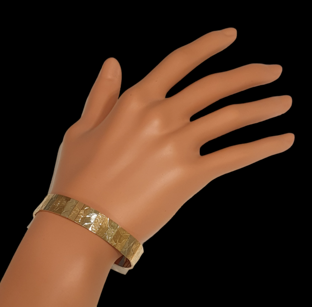 Driekleur 18 karaat gouden armband#27572 - Afbeelding 2