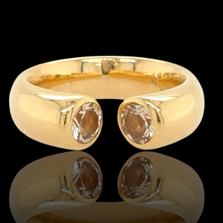Gouden ring met goud beryll