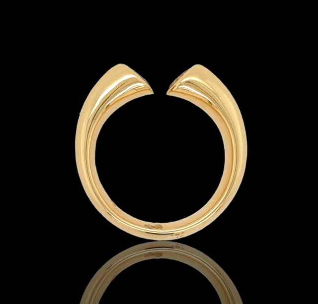 Gouden ring met goud beryll - Afbeelding 2