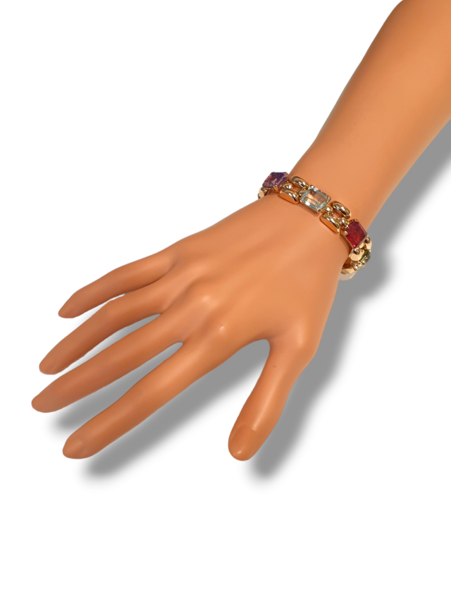 Prachtige gouden armband met edelsteen, occasion #27624 - Afbeelding 5