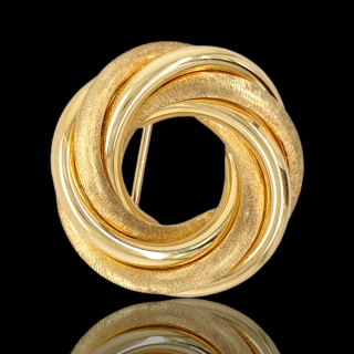 Sierlijke gouden broche, occasion #27630