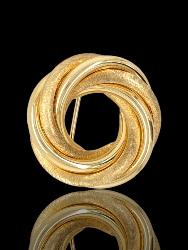 Sierlijke gouden broche, occasion #27630