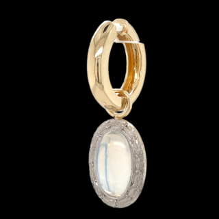 Maansteen hangertjes, occasion #27649 (creoolhangertjes)