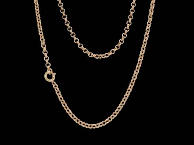 Rosé gouden jasseron collier. #27669