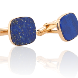 Gouden vintage Lapis Lazuli manchetknopen #27774