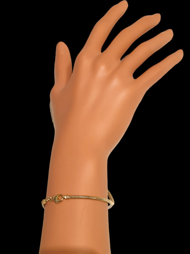 14 Karaat gouden slangarmband, tweede hands #27809 - Afbeelding 2