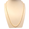Parel collier met witgouden slot # 27812