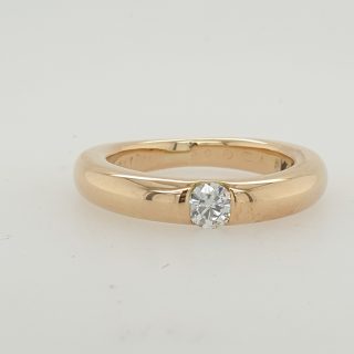Gouden Baque Elypse ring met diamant artikel # 27830