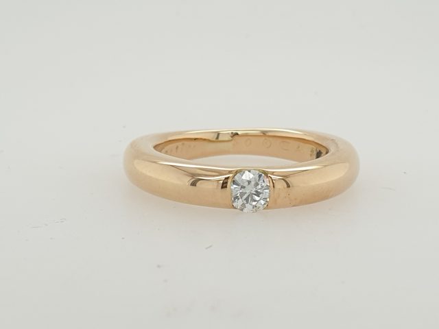 Gouden Baque Elypse ring met diamant artikel # 27830