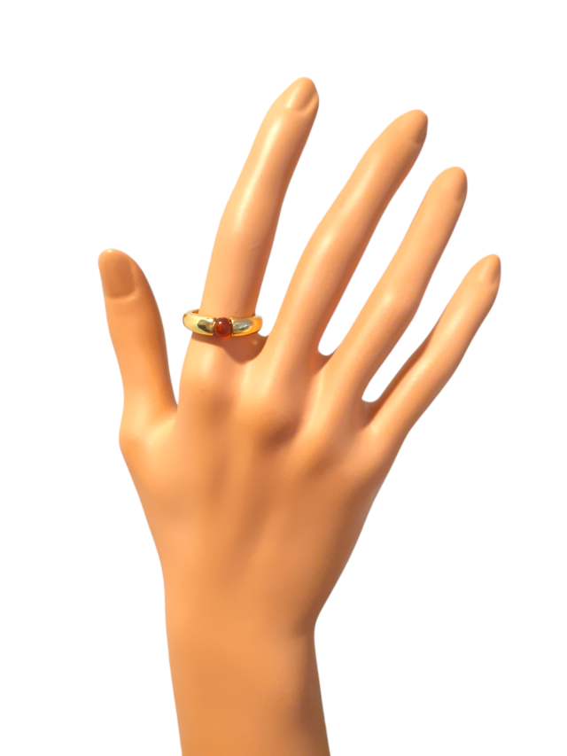 Geelgouden ring met Carneool - Kornalijn #27871 - Afbeelding 3
