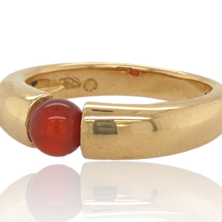 Geelgouden ring met Carneool - Kornalijn #27871