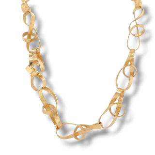 18 karaat gouden handgemaakt uniek collier Twirl. Tweede hands occasion. #27867