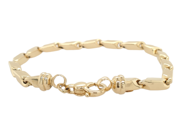 Gouden schakelarmband occasion # 27888