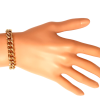 14 karaat rosé gouden occasion gourmet armband #27924 - Afbeelding 2