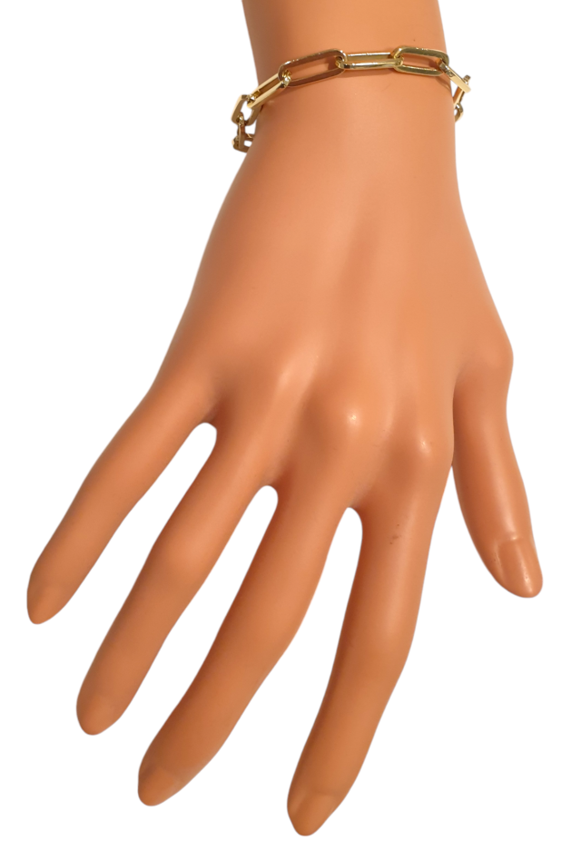 14 karaat gouden paperclip armband / Closedforever #27926 - Afbeelding 2