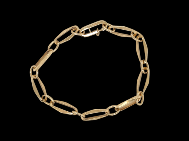 Gouden armband closedforever. tweede hands. 14 karaat geelgoud #28053 - Afbeelding 2