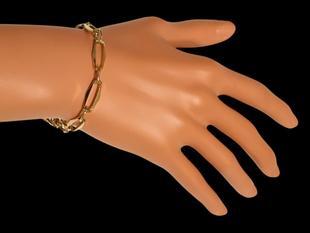 Gouden armband closedforever. tweede hands. 14 karaat geelgoud #28053 - Afbeelding 3