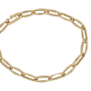 Gouden closedforever schakelarmband, tweede hands occasion. #28072