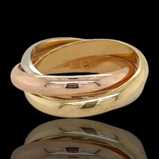 Gouden trinity ring. #28074