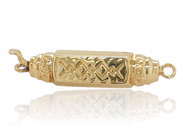 Gouden antiek slot voor een steen- of parelcollier. #28076 - Afbeelding 2