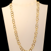 18 karaat gouden schakel ketting / collier handgemaakt. - Afbeelding 2