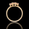 14 Karaat gouden ring met Roze tourmalijn, Morganiet. #27979 - Afbeelding 3