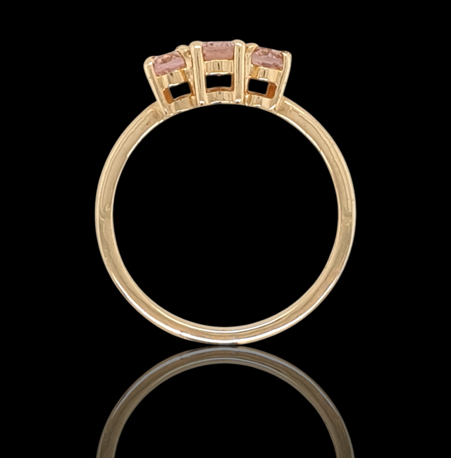 14 Karaat gouden ring met Roze tourmalijn, Morganiet. #27979 - Afbeelding 3