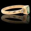 Gouden ring met smaragd en diamant #26445 - Afbeelding 2