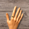 Gouden ring met smaragd en diamant #26445 - Afbeelding 3
