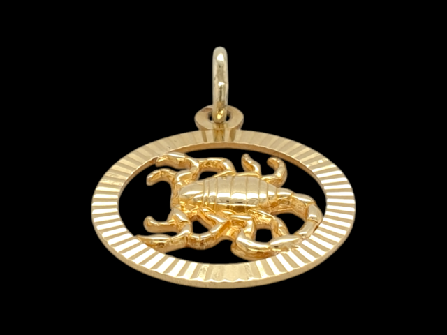 Gouden kreeft hanger. #28009 - Afbeelding 2