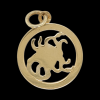 Gouden kreeft hanger. #28009 - Afbeelding 3