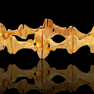 Gouden armband van Björn Weckström Lapponia, "Borealis" #28098