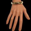 14 Karaat gouden bangle armband. #28122 - Afbeelding 3