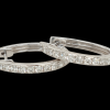 Witgouden oorringen met 22-0.77ct W.Si diamant/briljant. #28130 - Afbeelding 5
