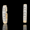 Gouden creolen met 12-0.22ct H.Si briljant geslepen diamant. #28131