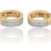 Gouden creolen bezet met 48-0.29ct H.Si briljant diamant. #28132 - Afbeelding 4