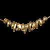 Handgemaakte gouden hanger "wikkel" met 5 briljanten. #28149 - Afbeelding 2