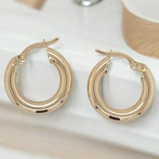 Gouden oorsieraden, oorring / creool. # 28139