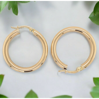 Gouden oorsieraden, oorring / creool. # 28140