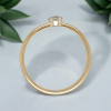 Gouden solitair ring met een kleine diamant #28618 - Afbeelding 2