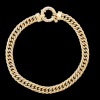 Gouden dubbel gourmet armband # 28164