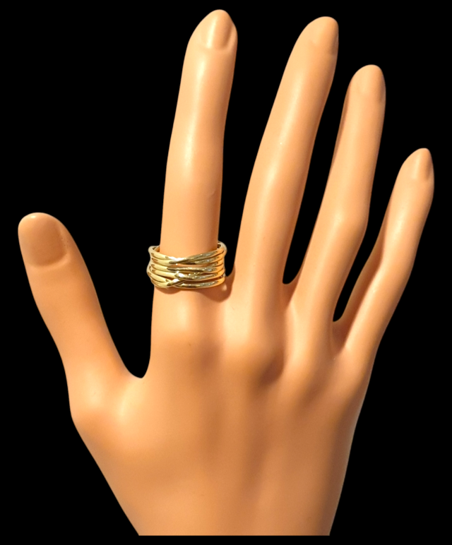 Endless Rope ring van ovaal draad. #26470 - Afbeelding 4