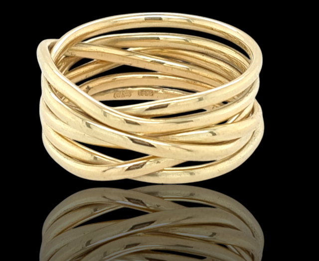 Endless Rope ring van ovaal draad. #26470 - Afbeelding 2